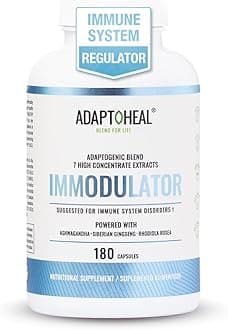 ADAPTOHEAL Immodulator - Adaptogenic Supplement for Well-Being, with Ginseng, Ashwagandha, Reishi Mushroom - Supports Stress Response, Mood Balance and Immune System Function (180 Capsules/700 mg)