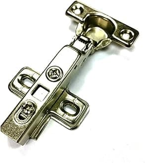 MerriwayBH06008 Cabinet Hinge 26mm 95 Degree Soft Close ZP Clip-On Full Overlay, Set of 2 Piece