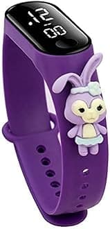 Digital Dial Waterproof Stylish and Fashionable Wrist Smart Watch LED Band for Kids, Rakhi, Colorful Cartoon Character Super Hero for Boys & Girls (Removable silicon strap)