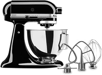Kitchen Aid Tilt-Head Stand Mixer 4.5 Quart KSM85PBOB, Onyx Black