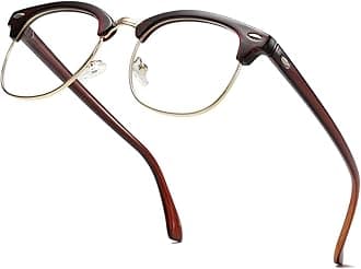 Fashion Vintage Classic Semi-Rimless Half Frame Clear Lens Glasses
