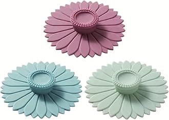 LDQ 3 Pcs Silicone Covers, Multicolored Silicone, LeakProof and Dustproof, BPA-Free, Fresh-Keeping Sealed Solution, Perfect for Hot and Cold Beverages