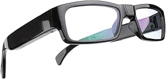 1080P HD Camera Glasses, Video Glasses for Outdoor Sports, Built-in 32GB Memory,Wearable Eyeglasses with USB Computer Access