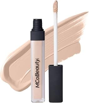 Brighten and Perfect Cream Concealer 2 Light Fair - Under Eye Concealer Dark Circles Color Corrector for Women - Hydrating Medium Coverage, Vitamin E Hyaluronic Acid Aloe Vera