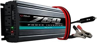Schumacher DC to AC Digital Power Inverter for Cars - 750W - with AC Power Outlets to Power Devices and Accessories