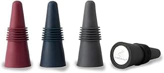 Rabbit W6121 Bottle Stoppers, Set of 4, Multicolor