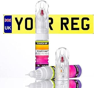 [Perfect Match Car Touch Up Paint by Registration – Custom Colour Match, 2-in-1 Paint Pen & Brush Scratch Remover for Vehicles, Easy to Apply