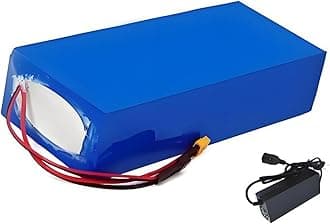 72V 30Ah 20S4P E-Bike Lithium Ion Battery Pack with Charger Built-in BMS Protection Ideal for 200-1600W Electric Bicycle Motor (XT60)
