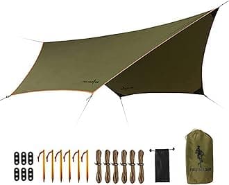 Free Soldier Waterproof Portable Tarp Multifunctional Outdoor Camping Traveling Awning Backpacking Tarp shelter Rain Tarp