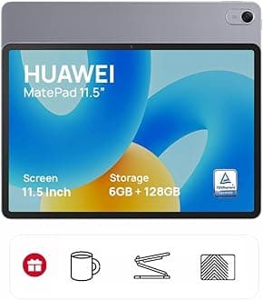 HUAWEI MatePad 11.5 Tablet + Entertainment Box, 120Hz Eye-Soothing FullView 11.5" Display, All-Metal Unibody Design, 4nm Processor, 6GB+128GB, Wifi, Space Gray