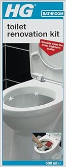HG Toilet Renovation Kit, Effective Bathroom & WC Cleaner/Descaler, Cleans Toilet Bowl & Under Loo Rim, Limescale & Stain Remover (500ml/1 Pack) - 318006106