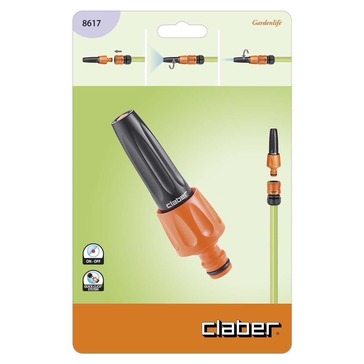 Claber8617 Lance Straight Quick Connector