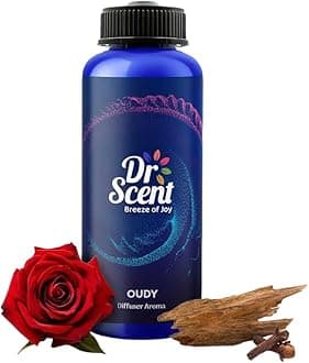 Dr Scent Diffuser Aroma Oil Oudy - Rose, Greek Mandarin Lactonic, Agarwood (Oud), Praline, Clove and Rose Damascena Fragrance | Made in UK | Perfect for Offices, Homes, Shops & Lobbies(1000ml)