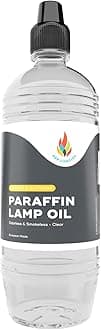 The Dreidel Company Liquid Paraffin Lamp Oil - Half-Liter (500mL) - Smokeless, Odorless, Ultra Clean Burning Fuel for Indoor and Outdoor Use (Clear)