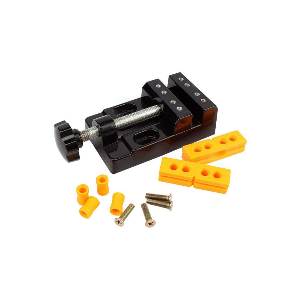 Mini Bench Vice Clamp Mini Flat Clamp Opening Parallel Table Vise for Watch Repairing Sculpture Craft Jewelry DIY Carving Tool