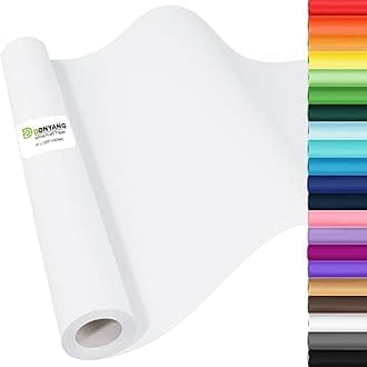 15" x 1200" (100') Decorative Craft Paper Roll, White Wrapping Paper, Bulletin Board Paper Roll for Art Craft Supplies, Bouquet Flower Gift Wrapping Kids Painting Drawing Easel Poster Chart Paper