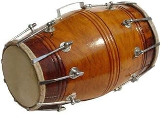Hii Choice Musical Wood Dholak Indian Folk Musical Instrument Drum Nuts N Bolt