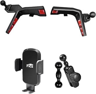 FICS for Kia Sportage 2026 Custom Fit Dual Display Corner Mount Set – Left & Right Phone Holders, Top Edge Slide-in Design, 360° Adjustable Arms Interior Accessories for Navigation Use