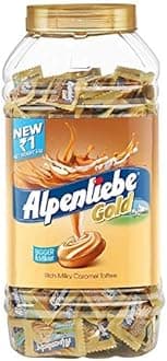 Alpenliebe Gold, Caramel Candy Jar, 800 g, 200 pc