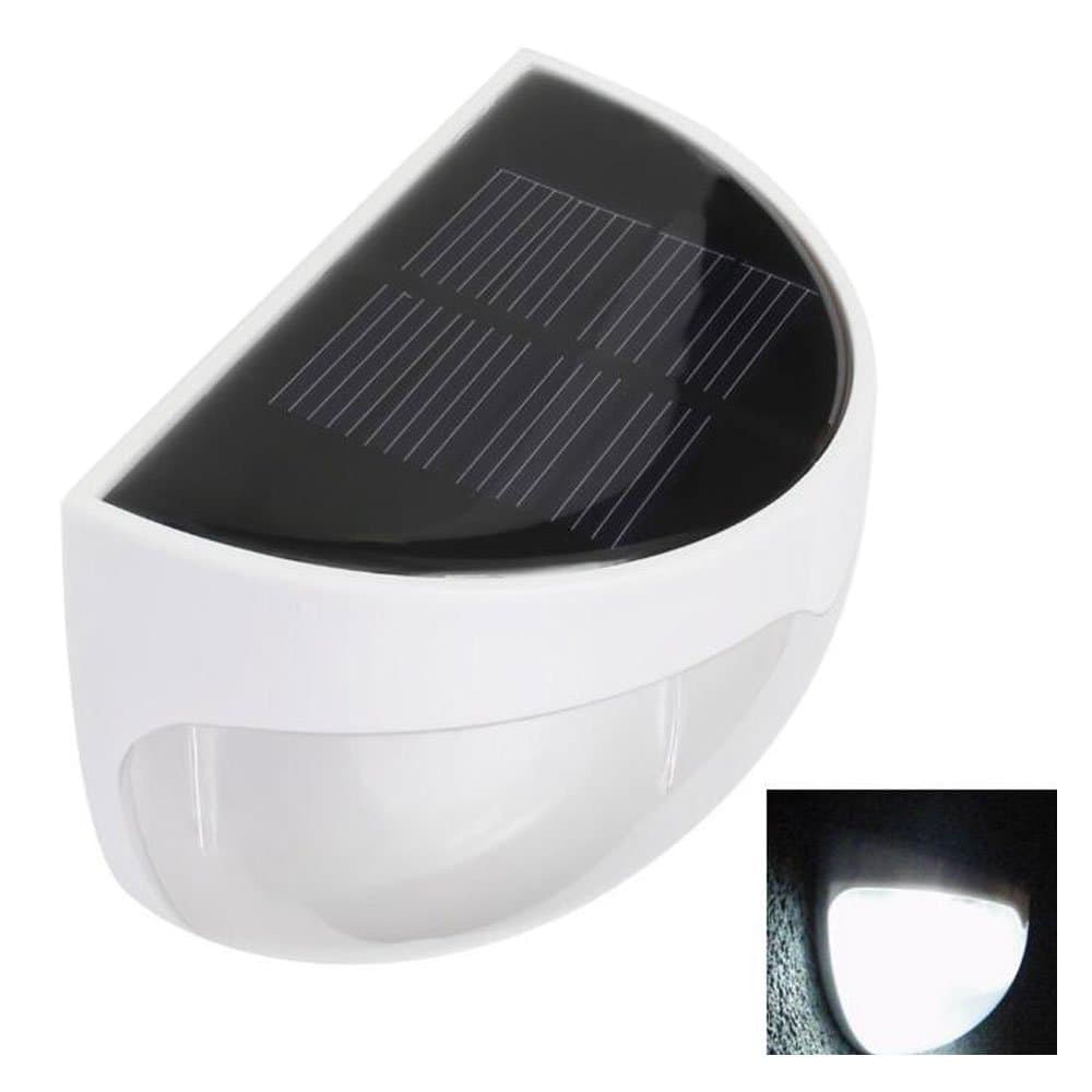 Cheerswill Waterproof LED Solar Motion Sensor Light Light-actuated Wall Night Light Outdoor Color White