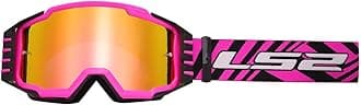 LS2 Helmets Charger Pro Motorcycle OTG Goggle (Pink with Pink Iridium Lens)
