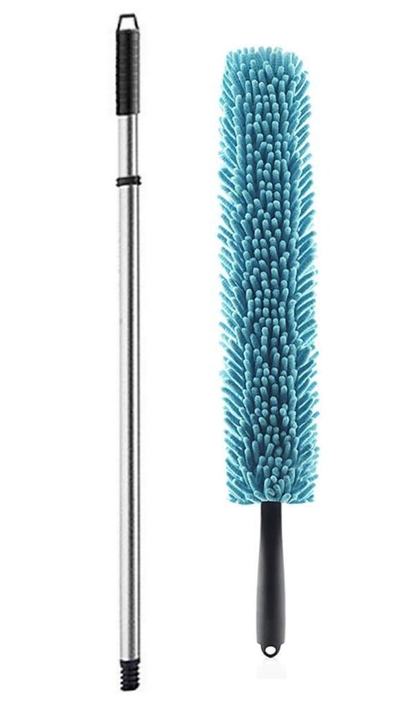 Fuller Brush Bendable Microfiber Extending Duster - Bending Micro Fiber Dust Cleaner w/Long Handle for Home Cleaning & Dusting - Flexible Head for Web Free TV, Ceiling & Furniture