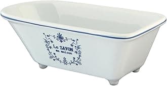 BATUBRW Aqua Eden Mini Ceramic Classic Bathtub, 5-5/8-Inch x 2-15/16-Inch x 1-15/16-Inch, White