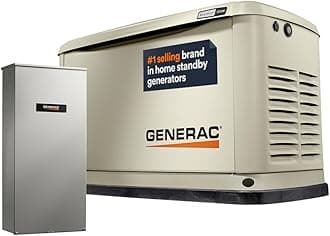 Guardian 10kW Home Standby Generator with 100 Amp Transfer Switch - Automatic Whole House Backup Power for Storms, Emergencies, and Outages, WiFi Enabled, Runs on Natural Gas or Liquid Propane