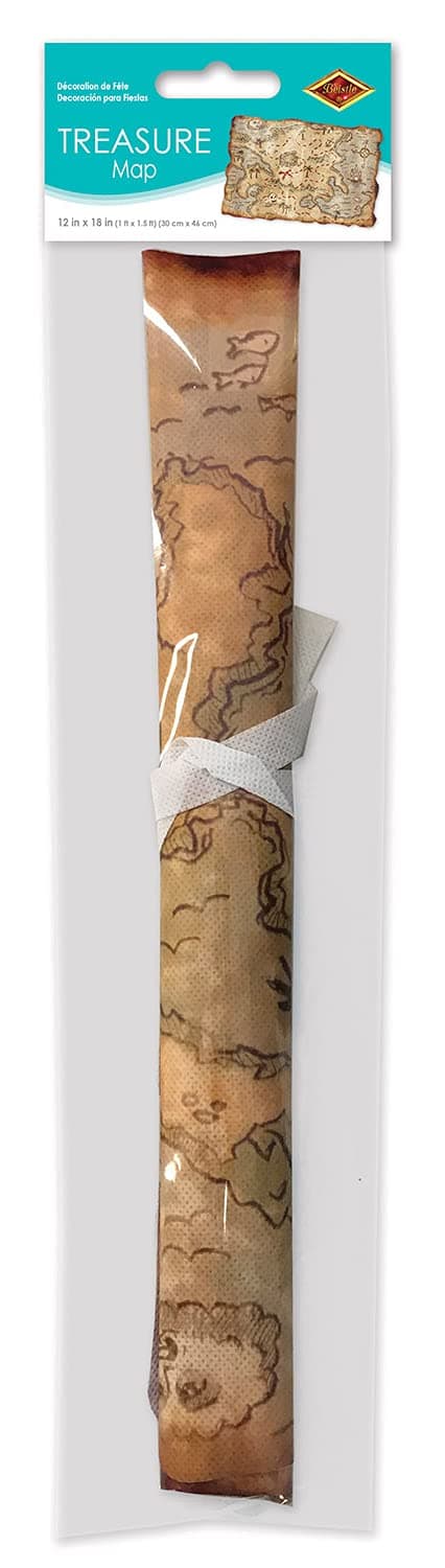 Beistle Plastic Treasure Map Party Accessory (1 Count)(1/PKG)