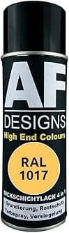 Alex Flittner Designs Rust Protection Paint 4-in-1 RAL 1017 Saffron Yellow Metal Protective Paint Spray Rust Protection Paint Spray Can
