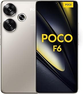 Poco F6 5G + 4G LTE 256GB + 8GB Global Version Unlocked 6.67" 120Hz 50Mp Triple Camera (Tmobile Mint Tello & Global) + (w/Fast Car 51W Bundle) (Titanium Global ROM)