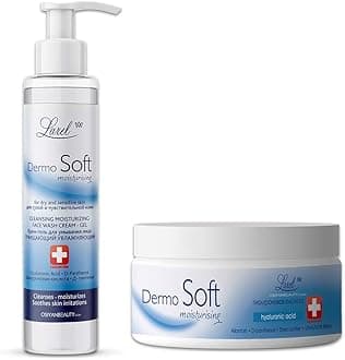 Larel DermoSoft Moisturizing Cleansing Face Care Combo (Cream & Wash Gel)