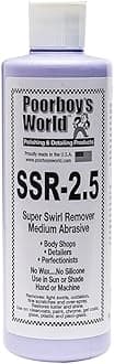 Poorboy’s World SSR2.5 Medium Abrasive Polish Removes Moderate To Heavy Swirl Marks, Scratches, Oxidation and Overspray