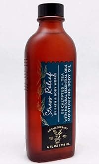 Bath and Body Works Nourishing Body Oil Focus Eucalyptus Tea Full Size 4 Ounce