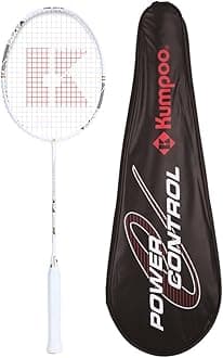 KUMPOOProfessional Badminton Racket, Lightweight Badminton Racket, High Tension String Full Carbon Fiber Shaft Badminton Racket with Racket Cover Bag