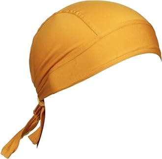 BISMAADHDew Rags Skull Cap Cycling Bandana Head Wrap Breathable Helmet Liner Durag Sweat Wicking Beanie Hat for Men Women