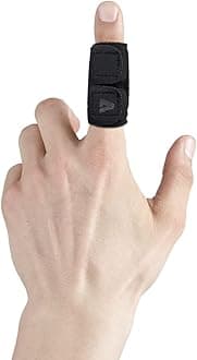 Finger Splint Finger Sleeves Protectors, Adjustable Trigger Finger Splints Thumb Splint Brace for Finger Support Compression Finger Tape for Arthritis - M