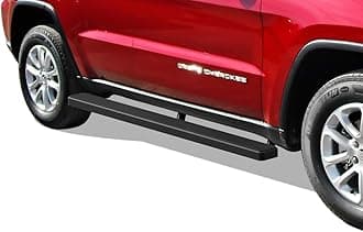 APS (Black 5in) Stainless Steel Running Boards Compatible with Jeep Grand Cherokee 2011-2021 (Include 22 WK)(Exclude Limited X & High Altitude & Summit & SRT & SRT8 & Trackhawk & Trailhawk)