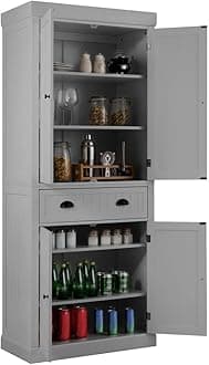 TANGZON Tall Kitchen Cupboard