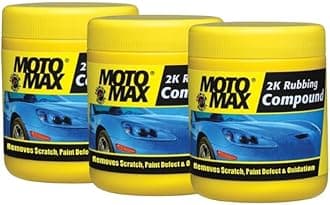 Motomax 2K Rubbing Compound 100g, Pack of 3 | Removes Minor Scratches, Swirl Marks, Paint defect and Oxidization from metal surfaces on Cars, Bike