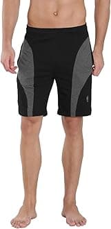 Jockey9411 Men's Super Combed Cotton Rich Straight Fit Solid Shorts with Side Pockets
