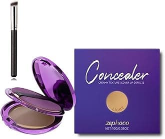 Evanesce Soft Matte Cream Concealer, Full-Coverage Long Lasting Moisturizing, Waterproof, Covers Scars, Blemishes, And Tattoos (Ivory White)