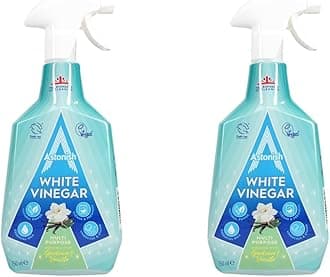 Astonish Multipurpose Cleaning Spray with White Vinegar, Powerful Cleaning for Surfaces, Gardenia & Vanilla Scent, 750ml (Pack of 2)