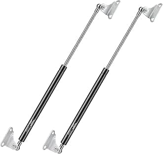28 Inch 180 lb/801 N Gas Strut Shock with L Type Mounts Lift Support for RV Bed Door Truck Bed Cover Boat Heavy Lid Basement Doors Floor Hatch Travel Trailer Door Awning Other Custom Project