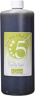 Five Star Chef Gourmet Vanilla Paste, 32 Fluid Ounce - Rich & Aromatic Bean Paste for Baking, Desserts, and Beverages – Intense Flavor with Real Specks – Perfect for Cakes, Cookies, Ice Cream & More
