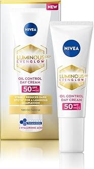 Luminous Even Glow Oil Control Day Cream & Moisturizer SPF 50 | Patented Thiamidol (60X More Effective Than Vitamin C) | Dark Spots & Pigmentation | Oil Control, Brightening & Even Tone with Hyaluronic Acid