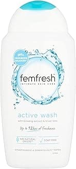 Femfresh Ultimate Care Active Ph Balanced Feminine Wash with Energising Ginseng and Antioxidants, Post-Workout Intimate with Long-Lasting Multiactif Complex, 250 ml