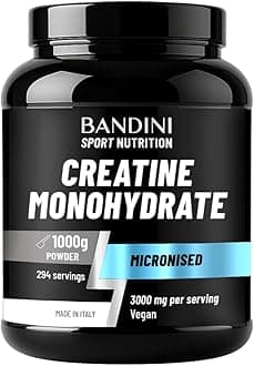 Creatine Monohydrate Powder 1kg/1000g | Pure Creatin Micronised | Improve Training, Sport, Gym, Pre Workout, Physical Performance and Recovery | Muscle Power & Strength | 100% Vegan | Non-GMO