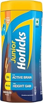 Junior Horlicks Chocolate Nutrition Drink 500g, Nutrition for Toddlers & Young kids (2-6 years) for Supporting Growth
