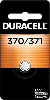 Duracell Duracell ââ‚¬â€œ 370/371 1.5V Silver Oxide Button Battery ââ‚¬â€œ long-lasting battery ââ‚¬â€œ 1 count